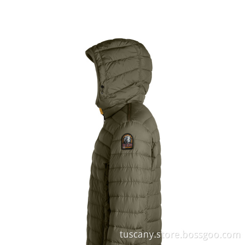 Blackish Green Puffer Warmth Coat for Male